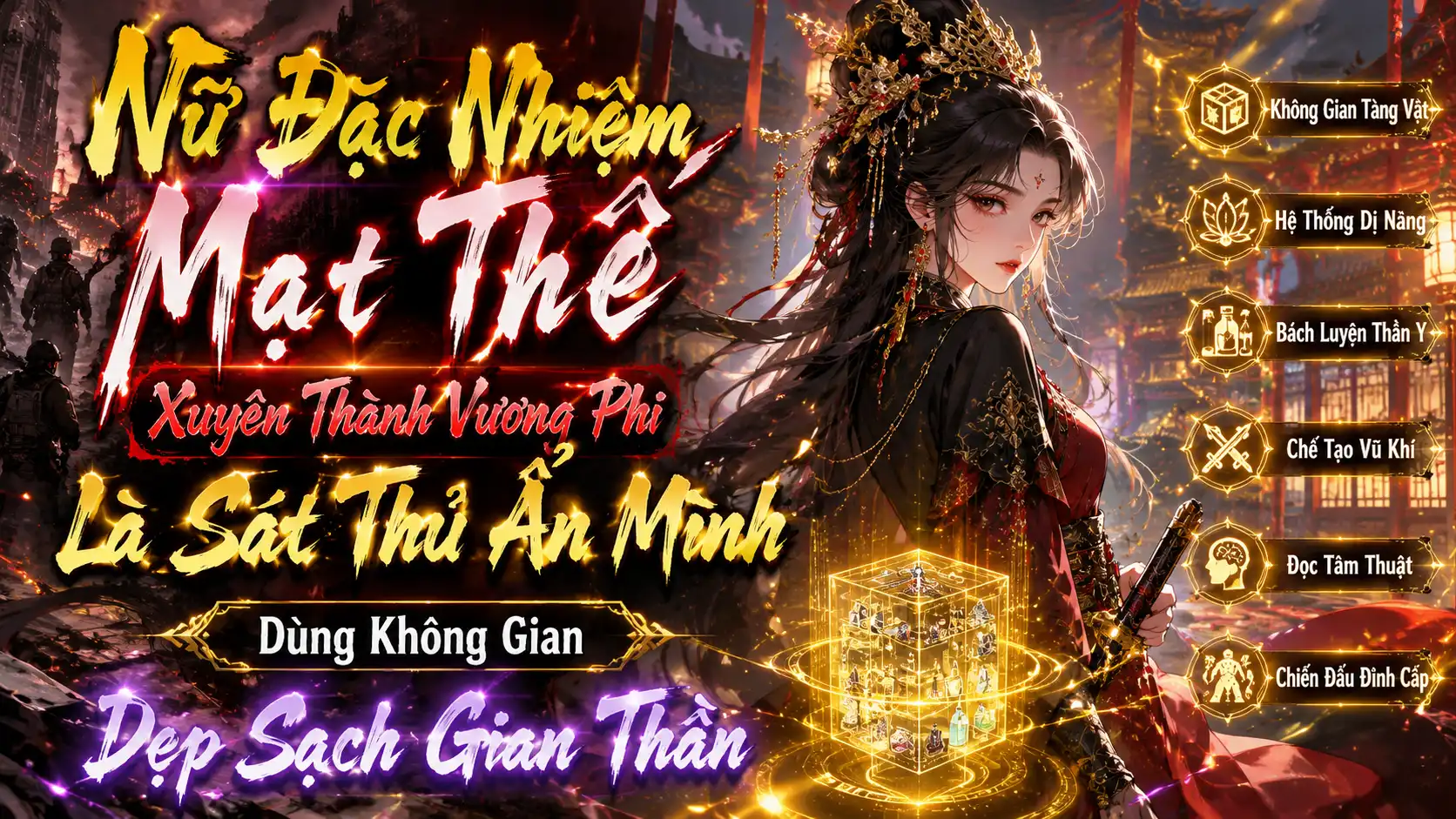 Nữ Đặc Nhiệm Mạt Thế Xuyên Thành Vương Phi Là Sát Thủ Ẩn Mình, Dùng Không Gian Dẹp Sạch Gian Thần thumbnail