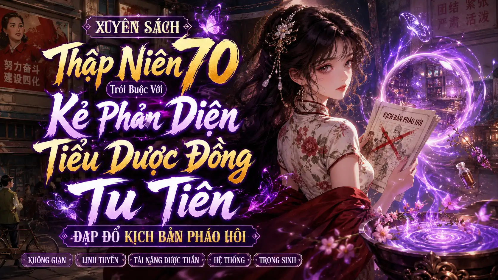 Xuyên Sách Thập Niên 70 Trói Buộc Với Kẻ Phản Diện Tiểu Dược Đồng Tu Tiên Đạp Đổ Kịch Bản Pháo Hôi thumbnail
