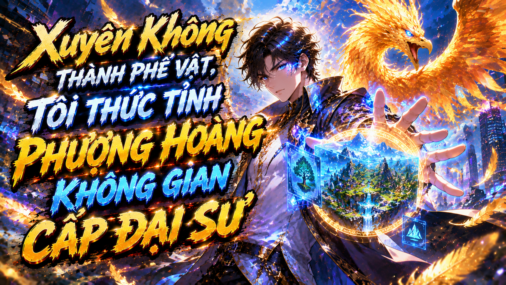 Xuyên Không Thành Phế Vật, Tôi Thức Tỉnh Phượng Hoàng Không Gian Cấp Đại Sư thumbnail