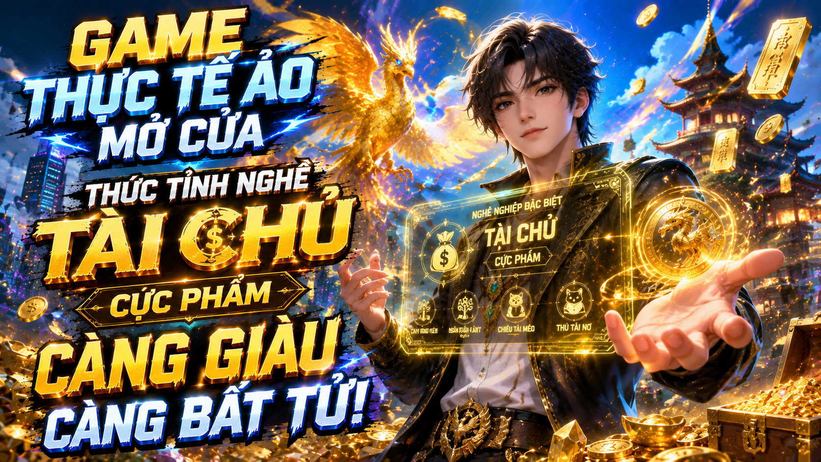 GAME THỰC TẾ ẢO MỞ CỬA THỨC TỈNH NGHỀ TÀI CHỦ CỰC PHẨM CÀNG GIÀU CÀNG BẤT TỬ thumbnail