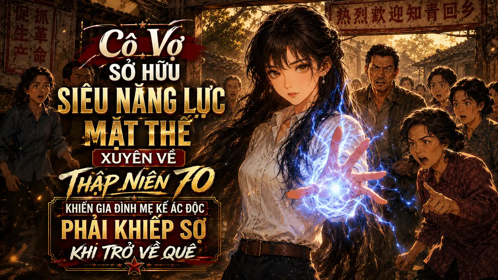 Cô Vợ Sở Hữu Năng Lực Mạt Thế Xuyên về Thập Niên 70: Khiến Gia ĐÌnh Mẹ Kế Ác Độc Phải Khiếp Sợ Trở Về Quê thumbnail