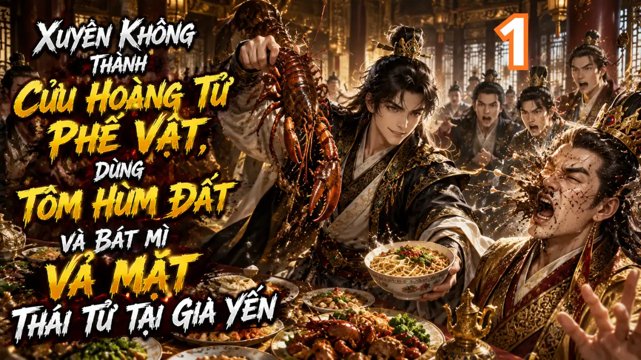 Xuyên Không Thành Cửu Hoàng Tử Phế Vật, Dùng Tôm Hùm Đất Và Bát Mì Vả Mặt Thái Tử Tại Gia Yến thumbnail