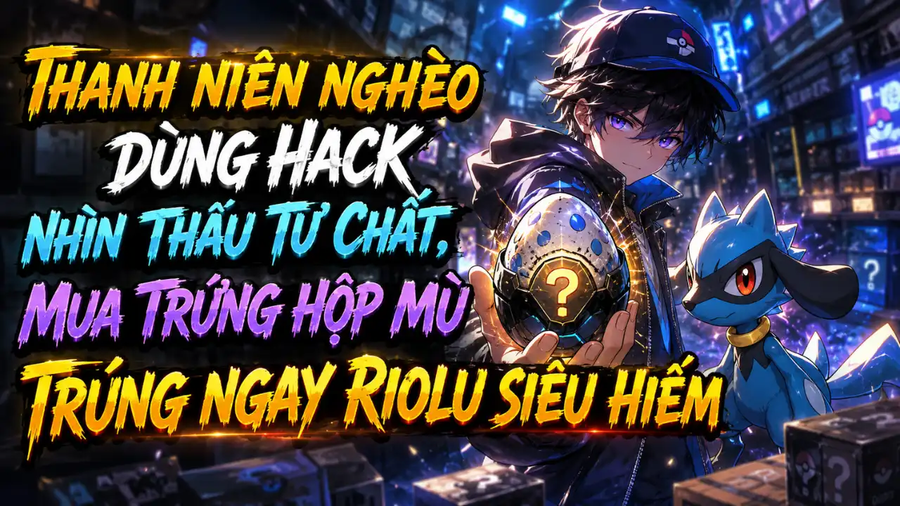 Thanh Niên Nghèo Dùng Hack Nhìn Thấu Tư Chất, Mua Trứng Hộp Mù Trúng Ngay Riolu Siêu Hiếm thumbnail