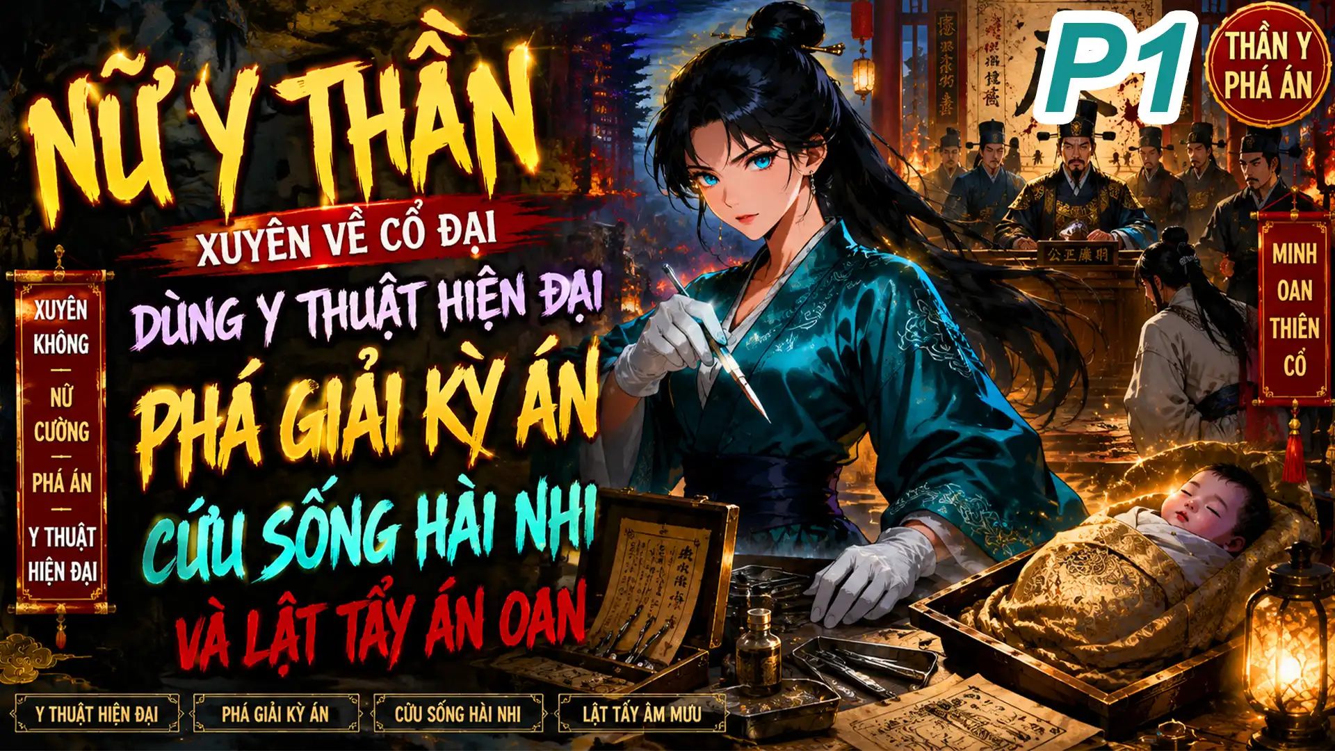 Nữ Thần Y Xuyên Về Cổ Đại Dùng Y Thuật Hiện Đại Phá Giải Kỳ Án Cứu Sống Hài Nhi Lật Tẩy Án Oán thumbnail