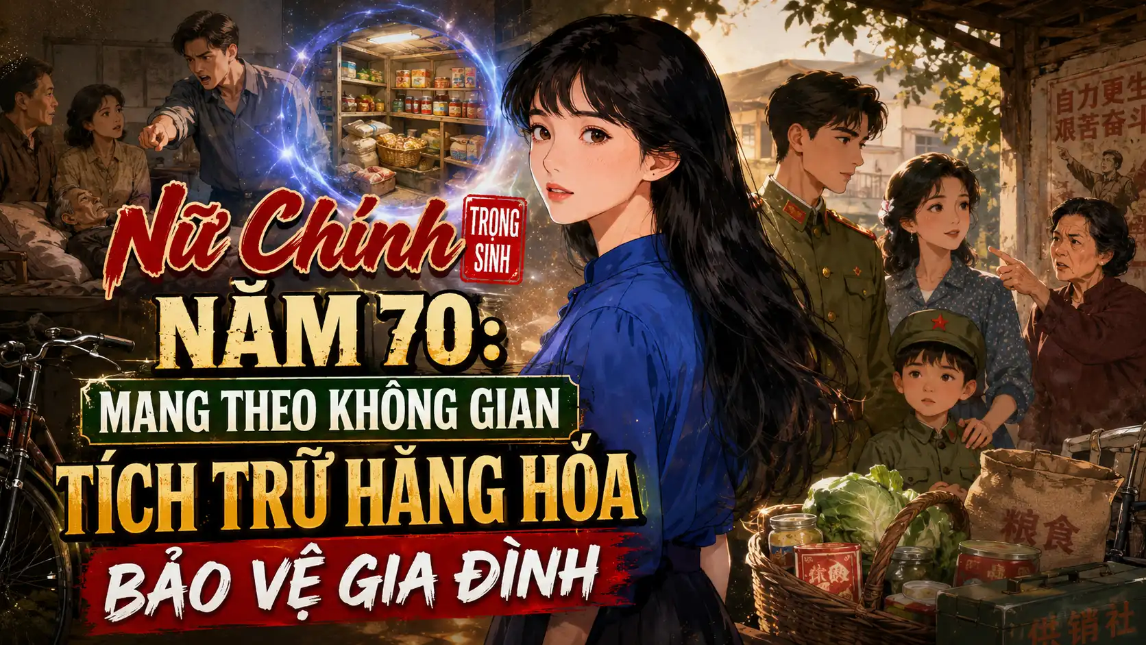 Nữ Chính Trọng Sinh Năm 70: Mang Theo Không Gian Tích Trữ Hàng Hóa Bảo Vệ Gia Đình thumbnail