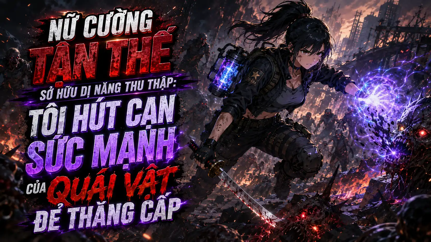 Nữ Cường Tận Thế Sở Hữu Dị Năng Thu Thập: Tôi Hút Cạn Sức Mạnh Của Quái Vật Để Thăng Cấp thumbnail