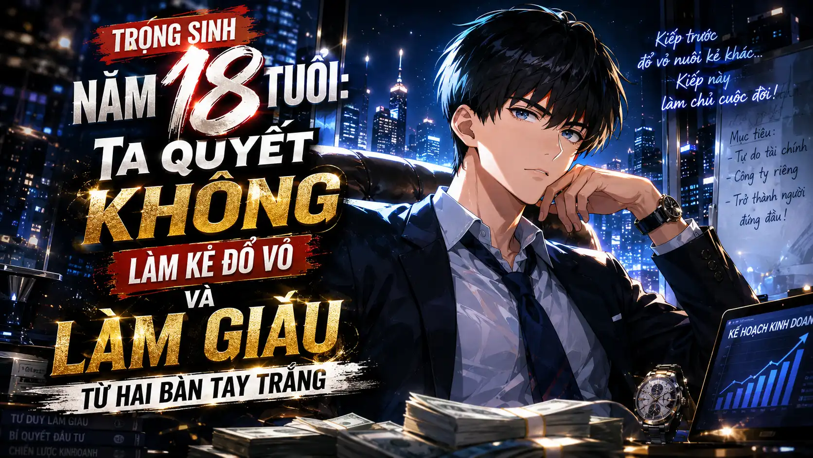 Trọng Sinh Năm 18 Tuổi: Ta Quyết Không Làm Kẻ Đổ Vỏ Và Làm Giàu Từ Hai Bàn Tay Trắng thumbnail