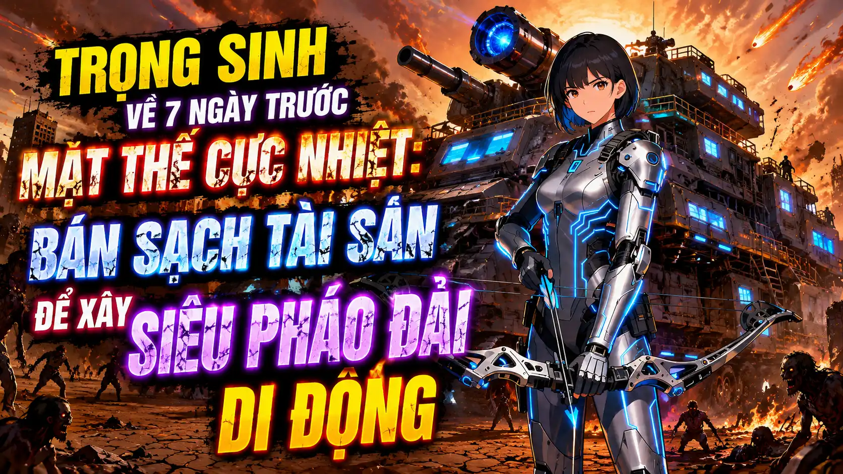 Trọng Sinh Về 7 Ngày Trước Mạt Thế: Cực Nhiệt Bán Sạch Tài Sản Để Xây Siêu Pháo Đài Di Động thumbnail