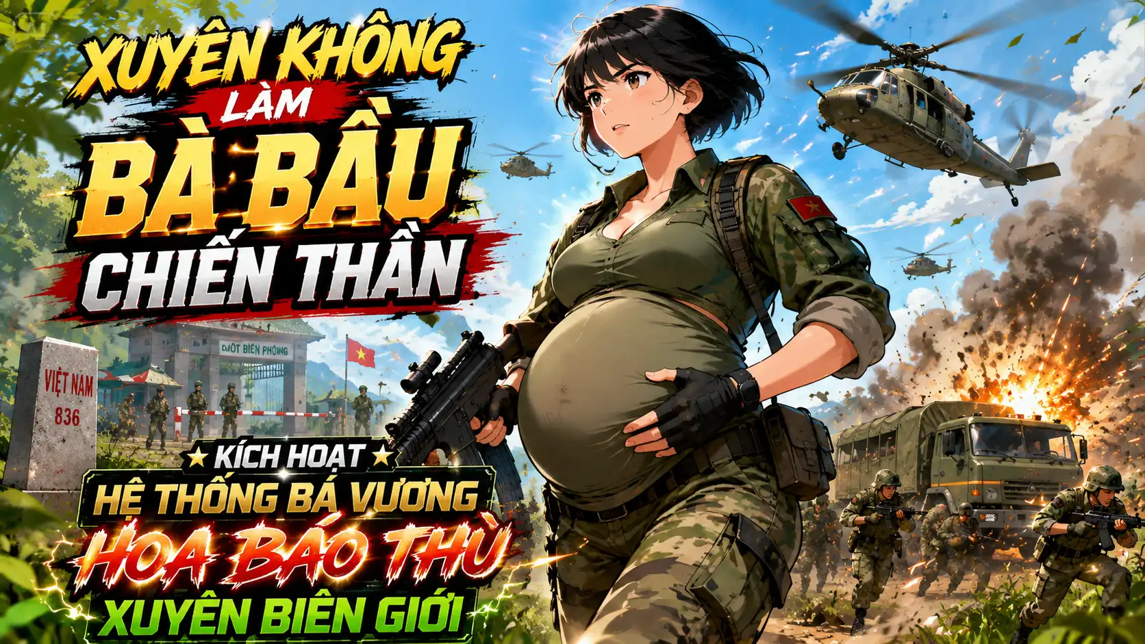 Xuyên Không Làm Bà Bầu Chiến Thần: Kích Hoạt Hệ Thống Bá Vương Hoa Báo Thù Xuyên Biên Giới thumbnail