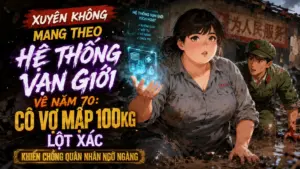 Xuyên Không Mang Theo Hệ Thống Vạn Giới Về Năm 70: Vợ Mập 100kg Lột Xác Khiến Chồng Ngỡ Ngàng cover