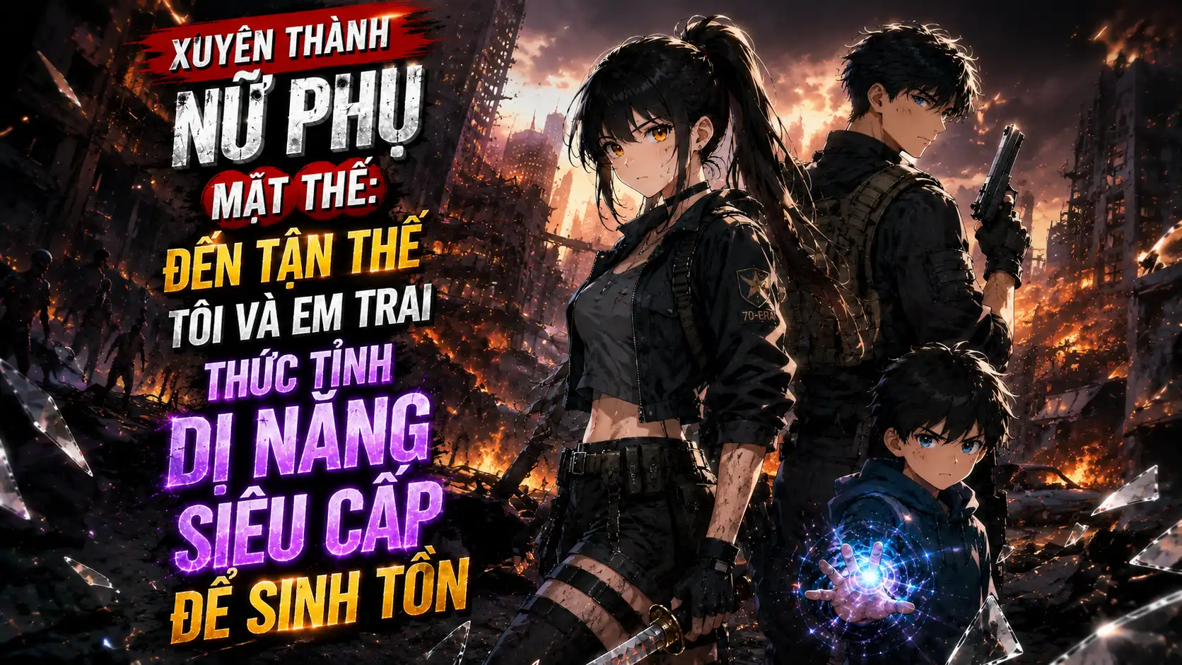 Xuyên Thành Nữ Phụ Mạt Thế: Đến Tận Thế Tôi Và Em Trai Thức Tỉnh Dị Năng Siêu Cấp Để Sinh Tồn thumbnail