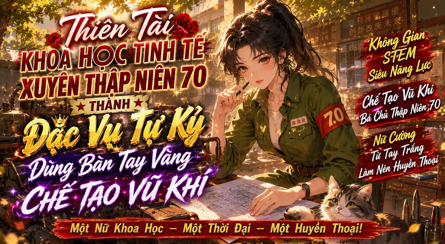 Thiên Tài Khoa Học Tinh Tế Xuyên Thập Niên 70 Thành Đặc Vụ Tự Kỷ Dùng Bàn Tay Vàng Chế Tạo Vũ Khí thumbnail