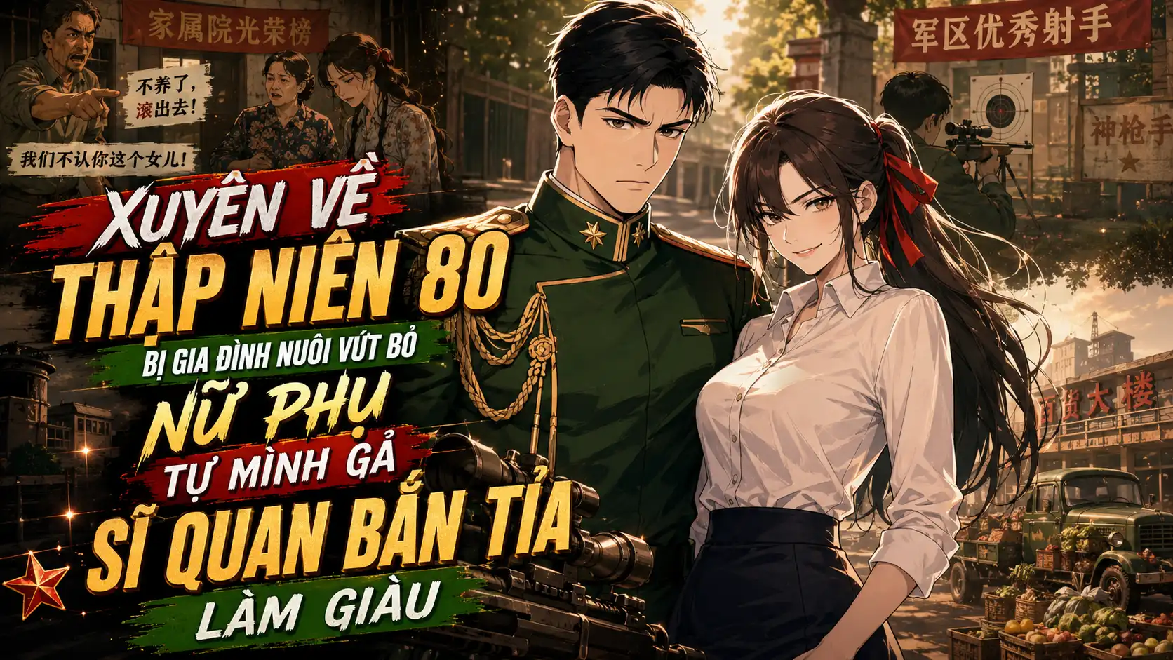 XUYÊN VỀ THẬP NIÊN 80 BỊ GIA ĐÌNH NUÔI VỨT BỎ NỮ PHỤ TỰ MÌNH GẢ CHO SĨ QUAN BẮN TỈA LÀM GIÀU thumbnail