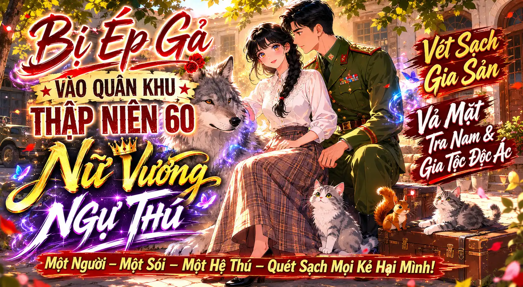 Bị Ép Gả Vào Quân Khu Thập Niên 60 Nữ Vương Ngự Thú Vét Sạch Gia Sản Vả Mặt Tra Nam & Gia Tộc Độc Ác thumbnail