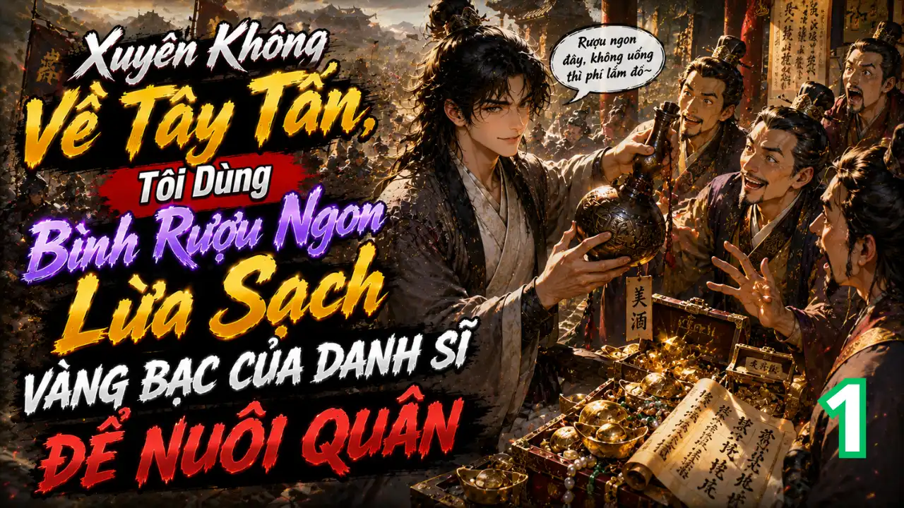Xuyên Không Về Tây Tấn, Tôi Dùng Bình Rượu Ngon Lừa Sạch Vàng Bạc Của Danh Sĩ Để Nuôi Quân thumbnail