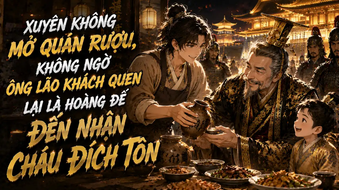 Xuyên Không Mở Quán Rượu, Không Ngờ Ông Lão Khách Quen Lại Là Hoàng Đế Đến Nhận Cháu Đích Tôn thumbnail