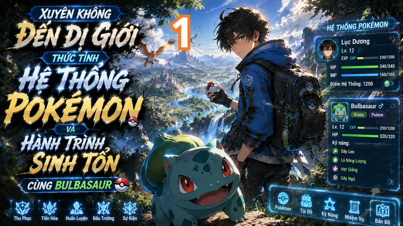 Xuyên Không Đến Dị Giới Thức Tỉnh Hệ Thống Pokémon Và Hành Trình Sinh Tồn Cùng Bulbasaur thumbnail