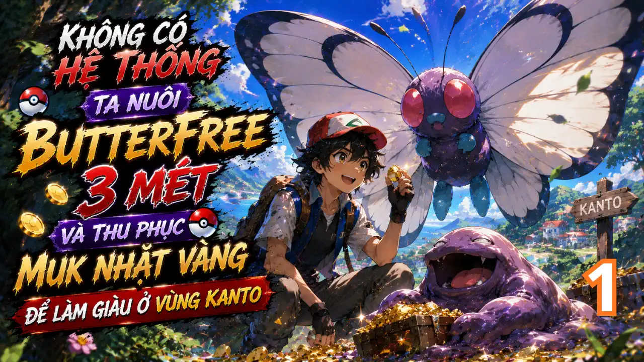 Không Có Hệ Thống, Ta Nuôi Butterfree 3 Mét Và Thu Phục Muk Nhặt Vàng Để Làm Giàu Ở Vùng Kanto thumbnail